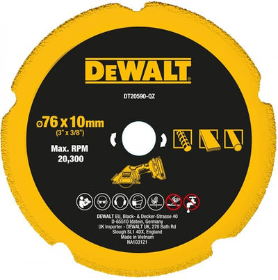 Accessoires Dewalt lame diamantée dt20590-qz | multimatériaux | 76x20mm - dt20590-qz
