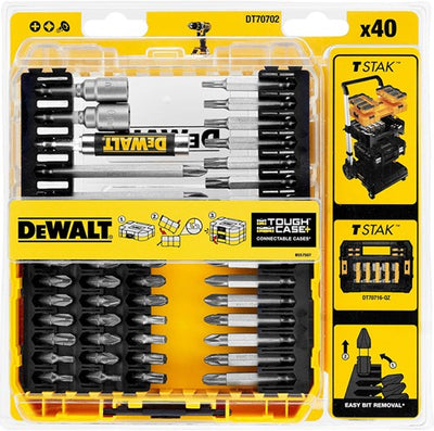Accessoires Dewalt dt70702-qz | Jeu d'embouts 40 pièces en cassette - dt70702-qz