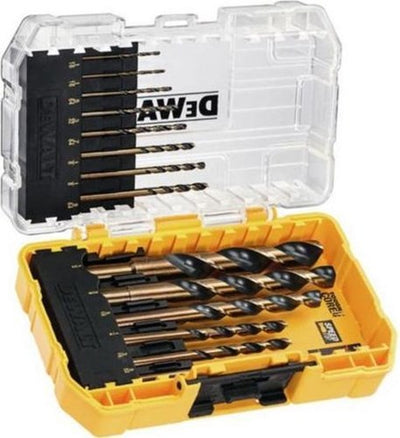 Accessoires Dewalt dt70727-qz | jeu de forets à métaux | or noir | 1-8mm | 14 pièces | en cassette - dt70727-qz
