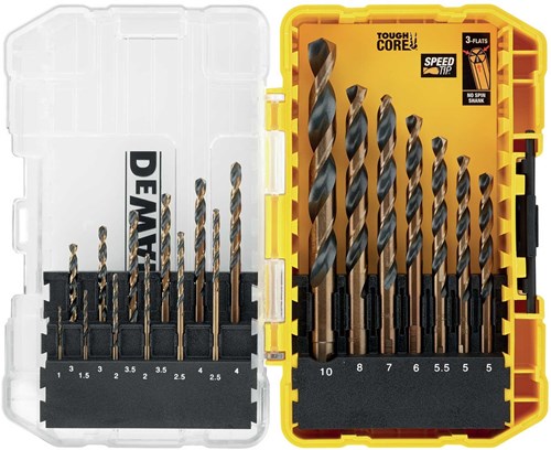 Accessoires Dewalt dt70728-qz | Jeu de forets à métaux HSS de 19 pièces | dans un étui rigide - dt70728-qz