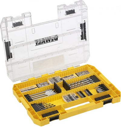 Accessoires Dewalt dt70763-qz | Coffret 85 pièces, forets rapides, forets à métaux, béton SDS+, embouts torx, coffret robuste - dt70763-qz