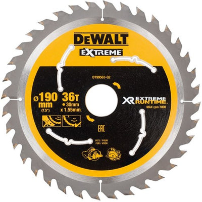 Accessoires Dewalt dt99563 xr lame de scie circulaire 190x30mm 36 dents - dt99563-qz
