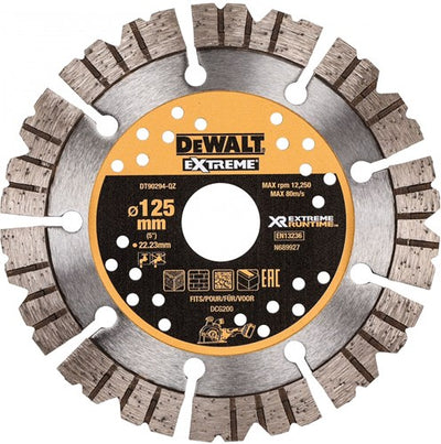 Accessoires Dewalt lame diamantée à autonomie extrême | segmenté | ø125 mm 22,2 mm (dcg200) - dt90294-qz