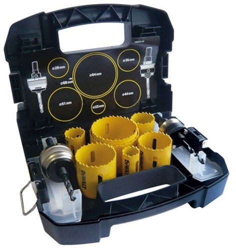 Dewalt accessoires jeu de scies cloche extrême | 11 pièces en coffret - dt90353-qz