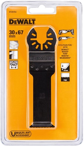 Accessoires Dewalt lame de scie plongeante hcs bois dur 67x31mm - dt20703-qz
