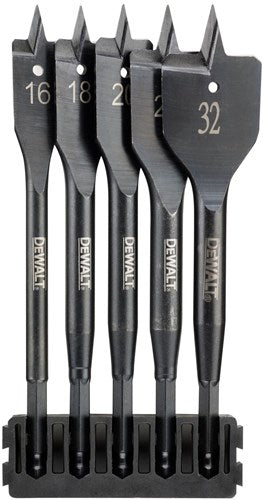 Support d'accessoires Imp Dewalt + perceuses à vitesse extrême | 5 pièces | 16 mm, 18 mm, 20 mm, 25 mm, 32 mm - dt70834-qz