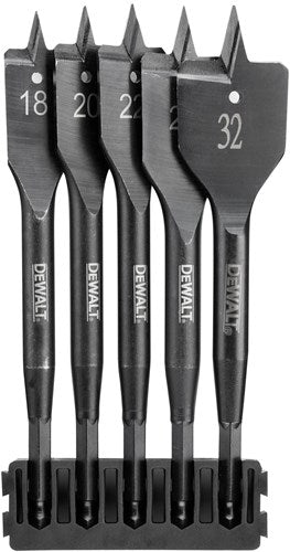 Support d'accessoires Imp Dewalt + perceuses à vitesse extrême | 5 pièces | 18 mm, 20 mm, 22 mm, 25 mm, 32 mm - dt70832-qz