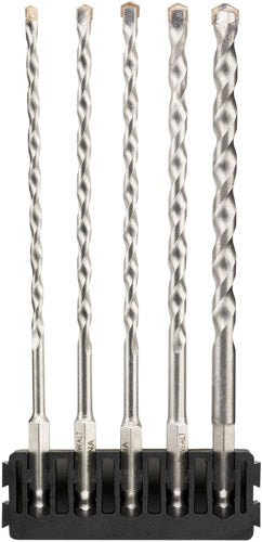 Support d'accessoires Dewalt + connexion hexagonale multi-matériaux | 5 pièces | 4 mm, 5 mm, 5,5 mm, 6 mm, 8 mm - dt70830-qz