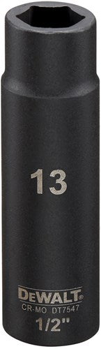 Accessoires Imp Dewalt, capuchon d'action 13 mm 1 2 (long - 78 mm) - dt7547-qz