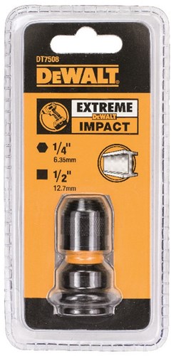 Imp Dewalt Accessories Act Adaptateur d'écrou à impact 1 2 à 1 4 hex - dt7508-qz