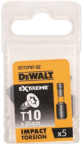Imp dewalt accessoires acte torsion 25mm torx t10 - dt7379t-qz