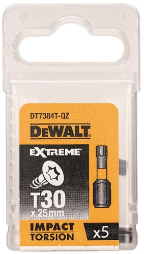 Imp dewalt accessoires acte torsion 25mm torx t30 - dt7384t-qz