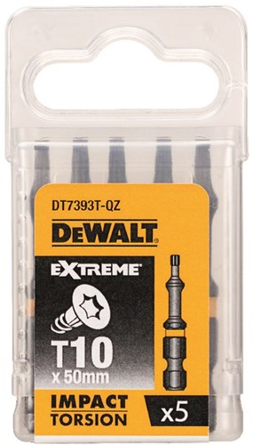 Imp dewalt accessoires acte torsion 50mm torx t10 - dt7393t-qz