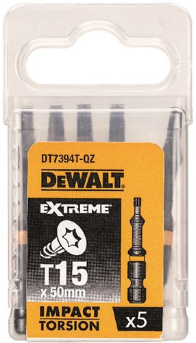 Imp dewalt accessoires acte torsion 50mm torx t15 - dt7394t-qz