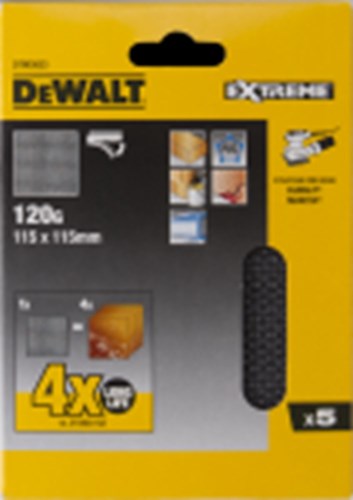 Dewalt accessoires maille maille de ponçage 115x115mm k120 - dtm3023-qz