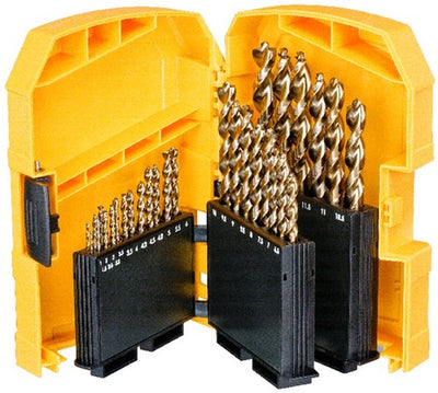 Mallette rigide pour accessoires Dewalt, 29 pièces, foret à métal hss-g extreme 2 (ø1mm-13mm) - dt7926-xj