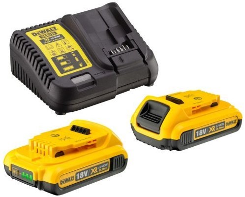 Dewalt dcb115d2 kit de démarrage 18v (2x batterie 2,0ah) dcb183 + chargeur dcb115 - dcb115d2-qw