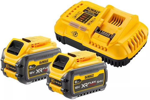 Dewalt dcb118t2-qw kit de démarrage - chargeur rapide dcb118 pour batteries 18v et flexvolt + 2x batterie dcb546 - dcb118t2-qw