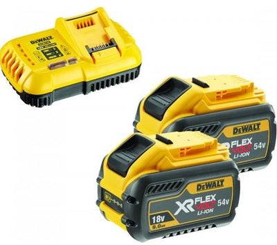 Dewalt dcb118x2-qw kit de démarrage - chargeur rapide dcb118 pour batteries 18v et flexvolt + 2x batterie dcb547 - dcb118x2-qw