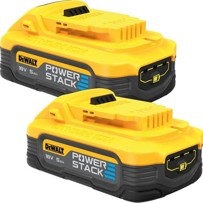 Dewalt dcbp518h2-xj | batterie | powerstack - pack double | 18v xr | 5.0ah-dcbp518h2-xj