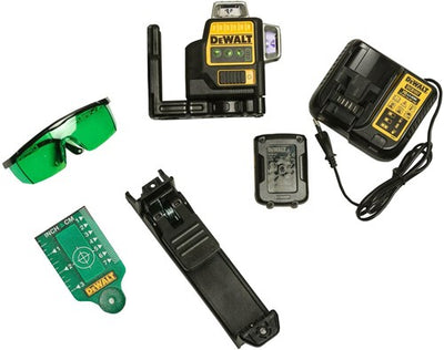 Dewalt dce089d1g laser à lignes croisées auto-nivelant 10,8v - laser vert - dce089d1g-qw