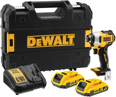Dewalt dcf809d2t | tournevis à percussion | carbone sans balais | 18v | Batterie Li-Ion 2,0 Ah | dans tstak-dcf809d2t-qw