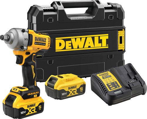 Dewalt dcf891p2t | 18v xr | clé à chocs à batterie | 1 2 | 2 batteries 5,0 Ah + chargeur | dans t-stak dcf891p2t-qw