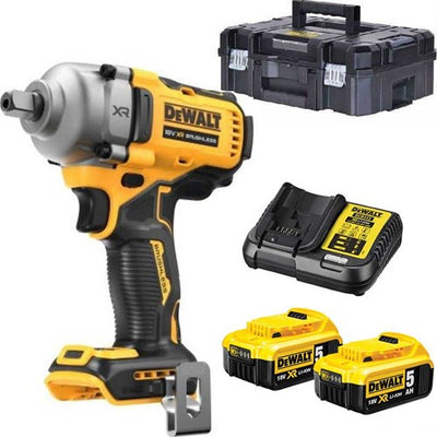 Dewalt dcf892p2t-qw - Clé à chocs 18v xr brushless 1 2 (connexion à broches) | 2x 5,0ah | dans le cas tstak - dcf892p2t-qw