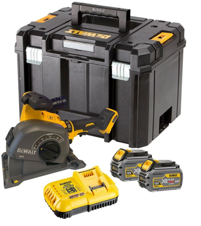 Dewalt dcg200t2 | coupe-fente | 54v xr | flexvolt | 125 mm | 2x batteries 6,0ah et chargeur rapide - dcg200t2-qw