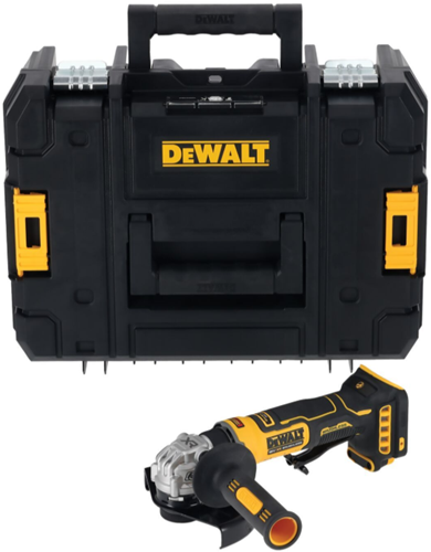 Meuleuse d'angle sans fil Dewalt dcg404nt | 125 mm | 18v xr | corps de base en tstak | sans piles ni chargeur - dcg404nt-xj