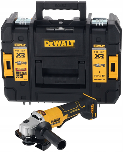 Meuleuse d'angle sans fil Dewalt DCG408NT-XJ 18 V XR | 125 mm | interrupteur homme mort | sans piles ni chargeur en tstak - dcg408nt-xj