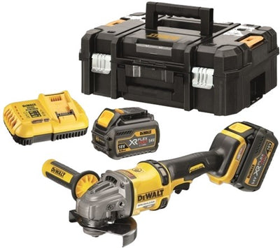 Meuleuse d'angle à batterie Dewalt dcg414t2-qw xr flexvolt | 54v 125mm-dcg414t2-qw