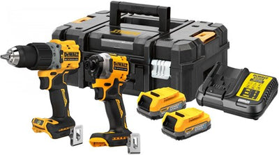 Dewalt dck2050e2t-qw - Ensemble combiné sans balais 18v xr gr3 | dcd805 et dcf850 | 2x pile de puissance | dans tstak - dck2050e2t-qw