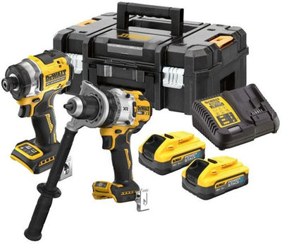 Dewalt dck2200h2t-qw | Ensemble combiné de batteries XR 18 V DCD1007 + DCF860 en Tstak (2 batteries Power Stack 5,0 Ah + chargeur) - DCK2200H2T-QW