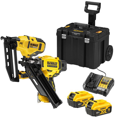 Dewalt dck246p2t-qw cloueuse de finition sans fil dcn660 et cloueuse de construction dcn930 | 18v 5,0ah dans un étui de rangement mobile - dck246p2t-qw