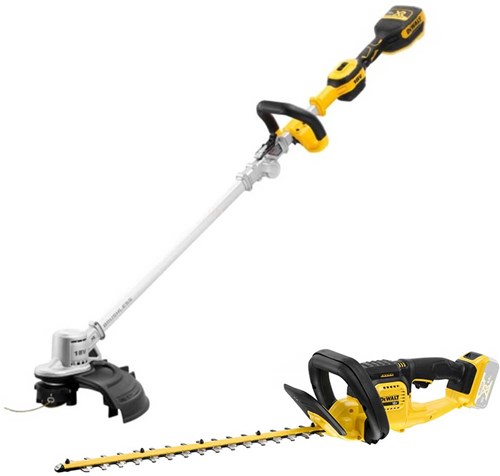 Dewalt dcmst561ht-qw - Ensemble combiné 18v xr | taille-haie dcmht563 et coupe-herbe dcmst561 | 2x batterie 5,0ah et chargeur - dcmst561ht-qw