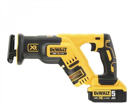 Scie alternative à batterie Dewalt DCS367P2 18V 5.0Ah XR Li-ion en piquet en T