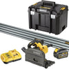 Dewalt dcs520t2r xr scie circulaire plongeante flexvolt 54v 165mm + rail de guidage - dcs520t2r-qw