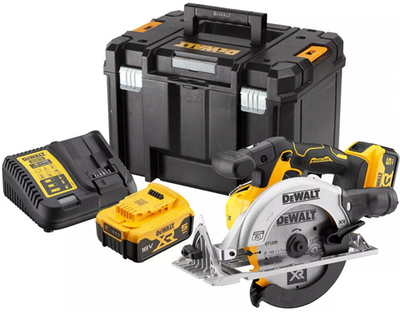 Dewalt dcs565p2 | scie circulaire à batterie | xr | flexvolt | 18 volts | 5,0 Ah | Li-ion | 185 mm de longueur - dcs565p2-qw