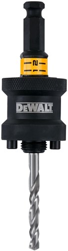 Adaptateur de connexion rapide Dewalt dt20625-qz | 1 2'' | pour scies cloches de 32 à 210 mm | avec foret à centrer multi-matériaux - dt20625-qz