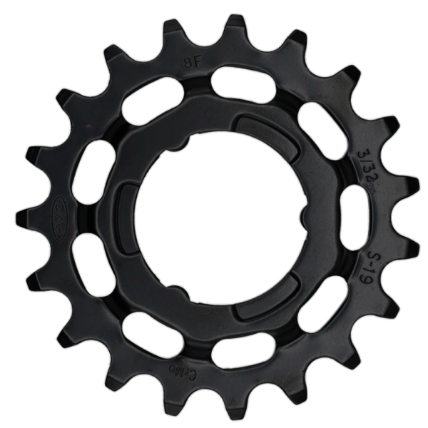 Pignon KMC R Shimano 19T chromoly noir 3 32