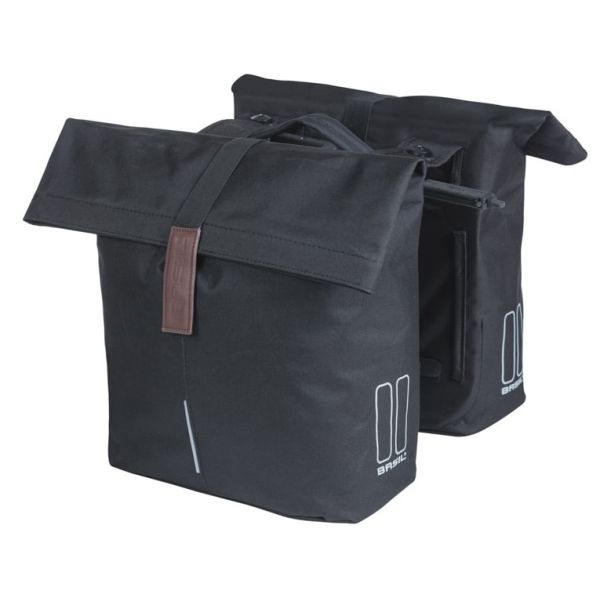 Basil Double Bag City Mik 28-32L Black