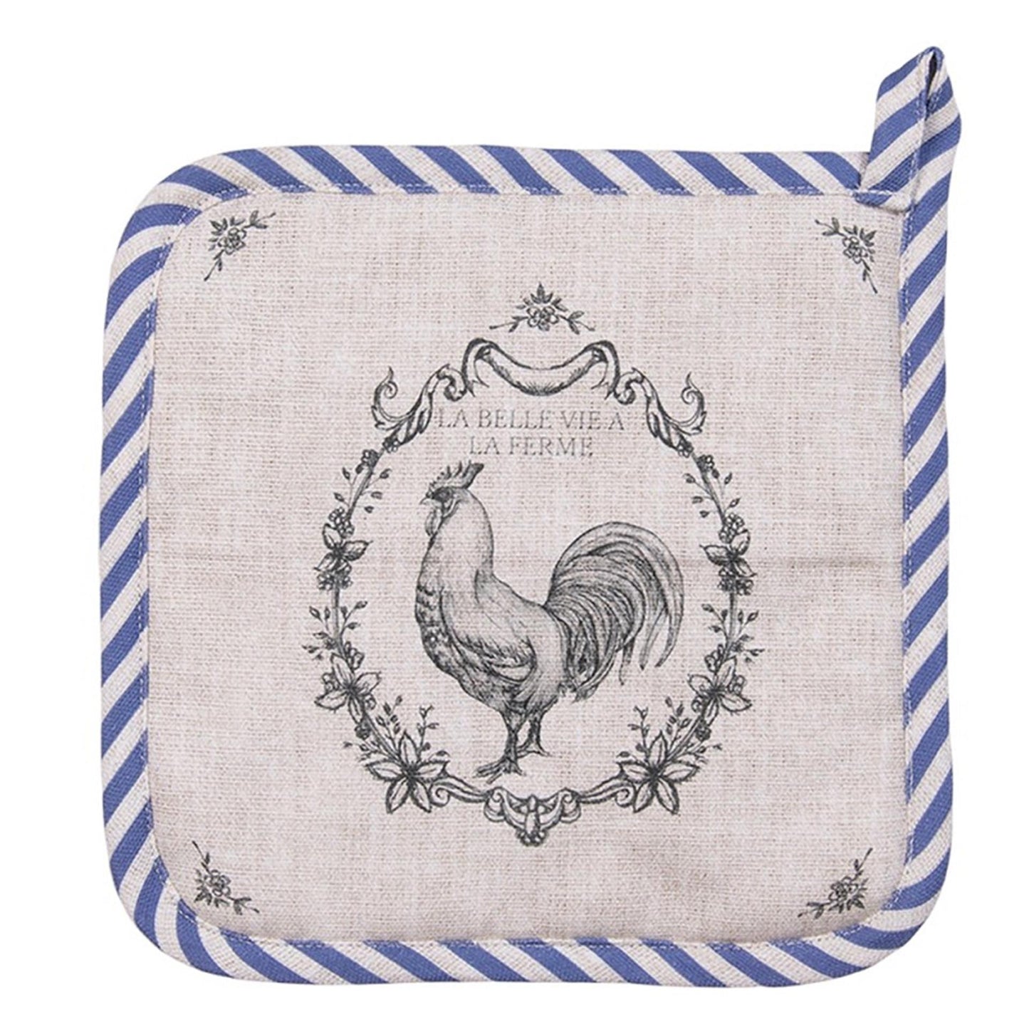 Clayre eef manique coq 20x20cm