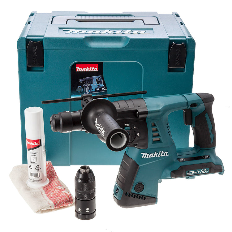 Makita hebr264zj 2x18v marteau combiné | sds-plus | sans piles ni chargeur hebr264zj