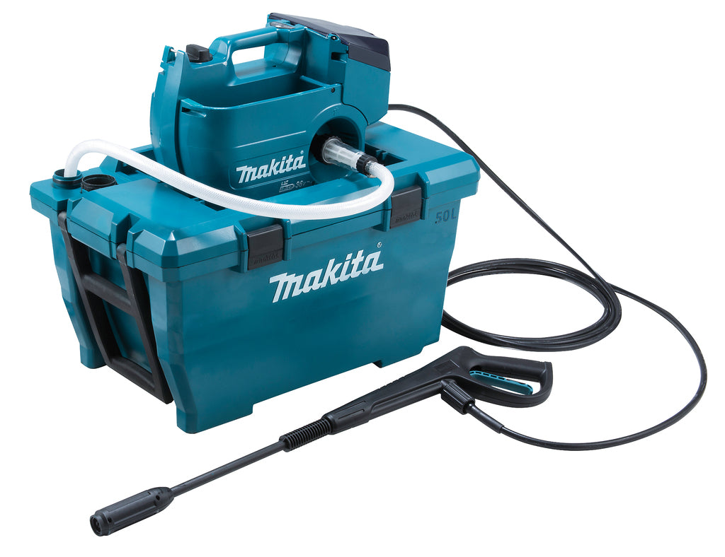 Makita dhw080pt2 | lxt | 2x18v | nettoyeur haute pression | 80 bars | Batterie 2 x 5,0 Ah + chargeur rapide duo | dans une valise