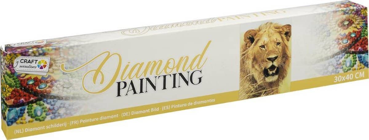 BONGERS Toy Diamond Painting Lion 30x40 cm