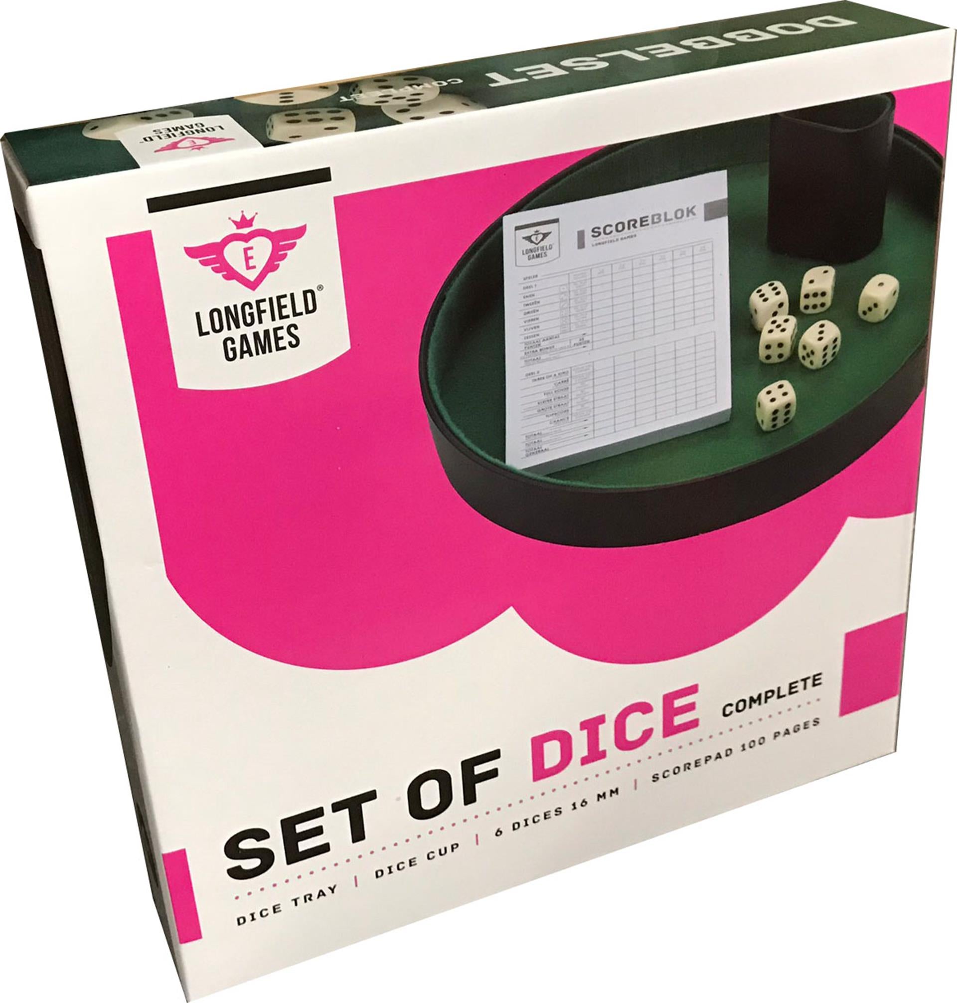 Jeu de dés de piste de poker Longfield complet