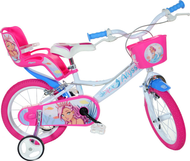 Alyssa 16 pouces 27 cm filles knijprem rose blanc