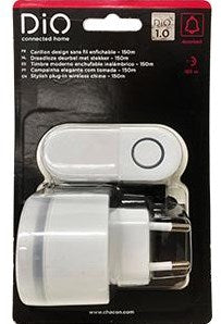 Kit de sonnette sans fil Dio design enfichable mini 150m - 6960404