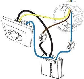 Module commutateur récepteur Dio derrière prise 3500w - 6960260